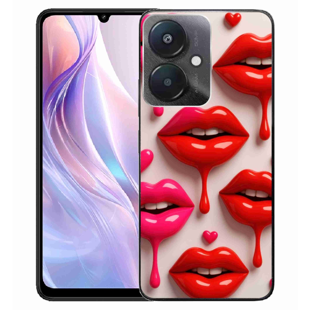 Gelový kryt mmCase na Xiaomi Redmi 13C 5G - rty 2