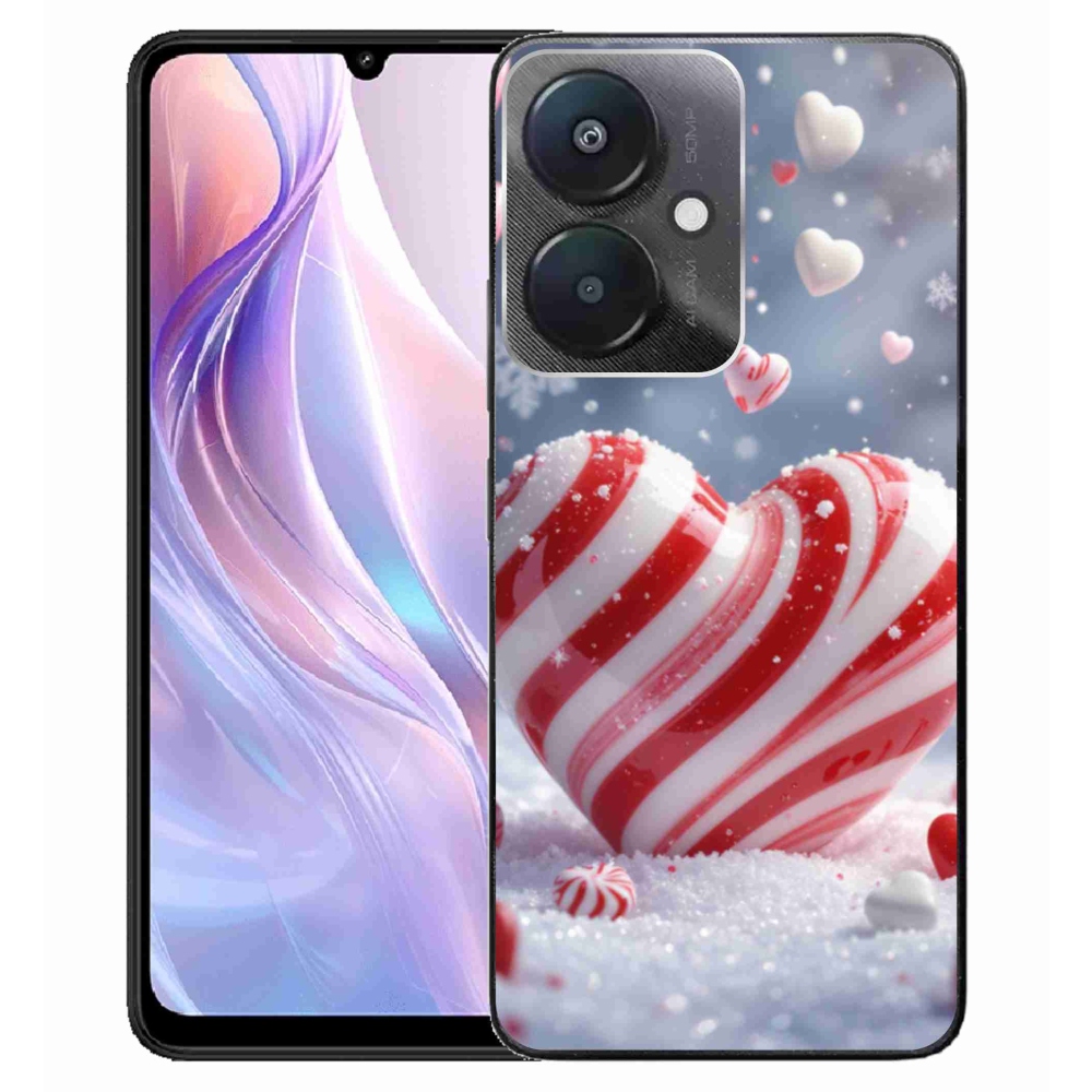 Gelový kryt mmCase na Xiaomi Redmi 13C 5G - sladké srdce