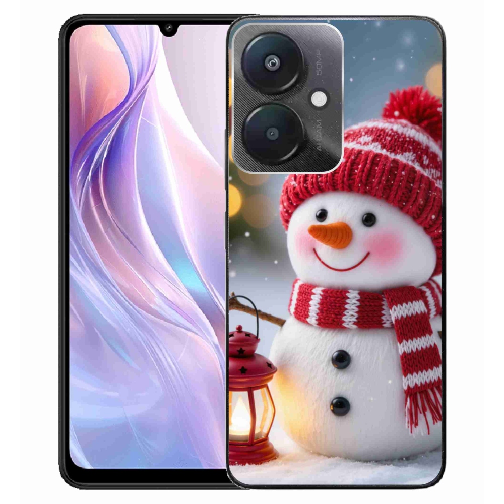 Gelový kryt mmCase na Xiaomi Redmi 13C 5G - sněhulák 2