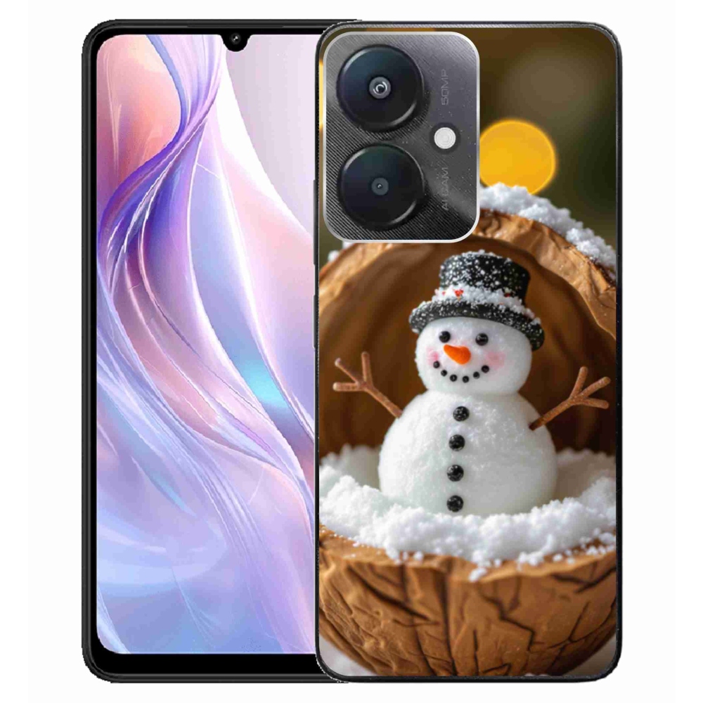 Gelový kryt mmCase na Xiaomi Redmi 13C 5G - sněhulák 4