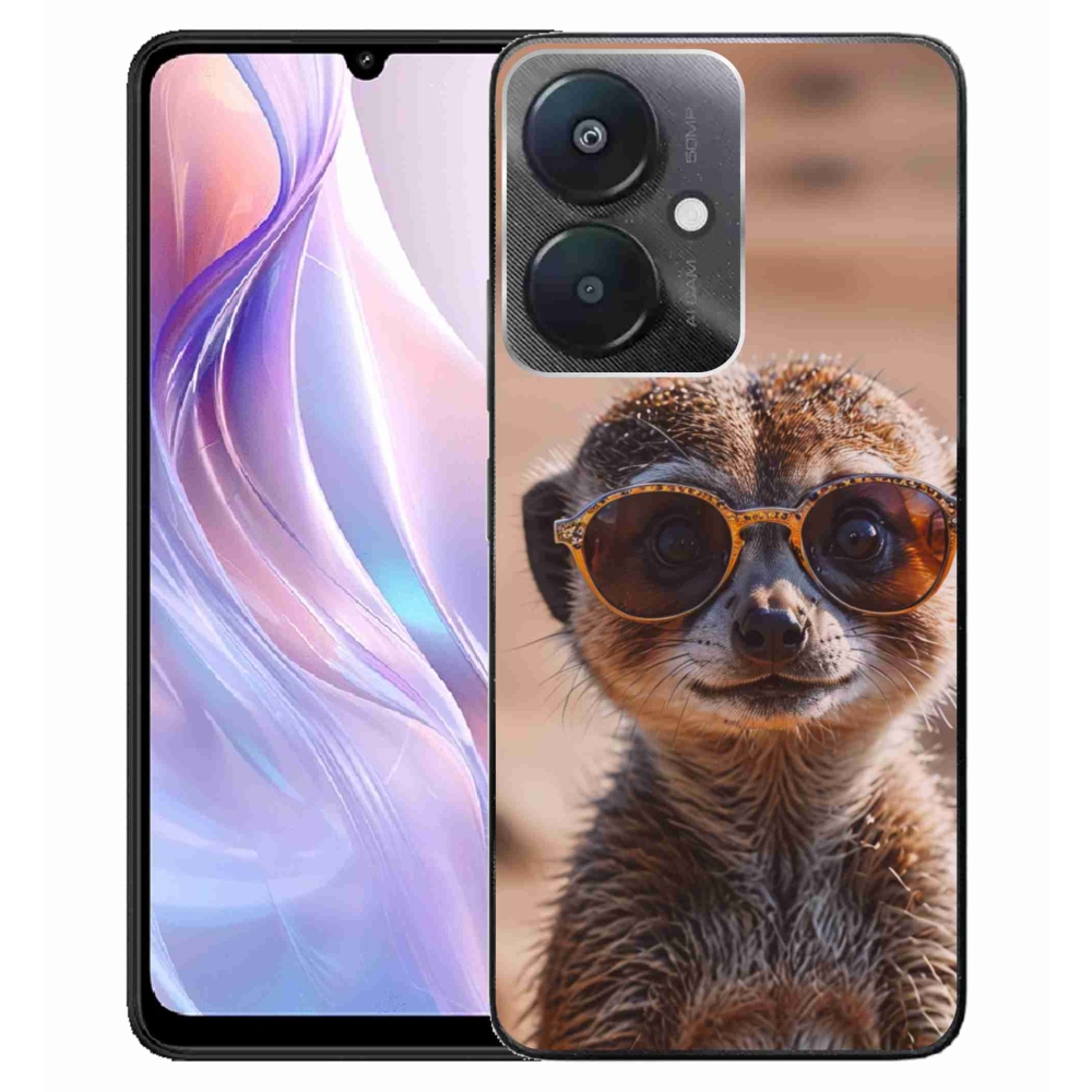 Gelový kryt mmCase na Xiaomi Redmi 13C 5G - stylová surikata