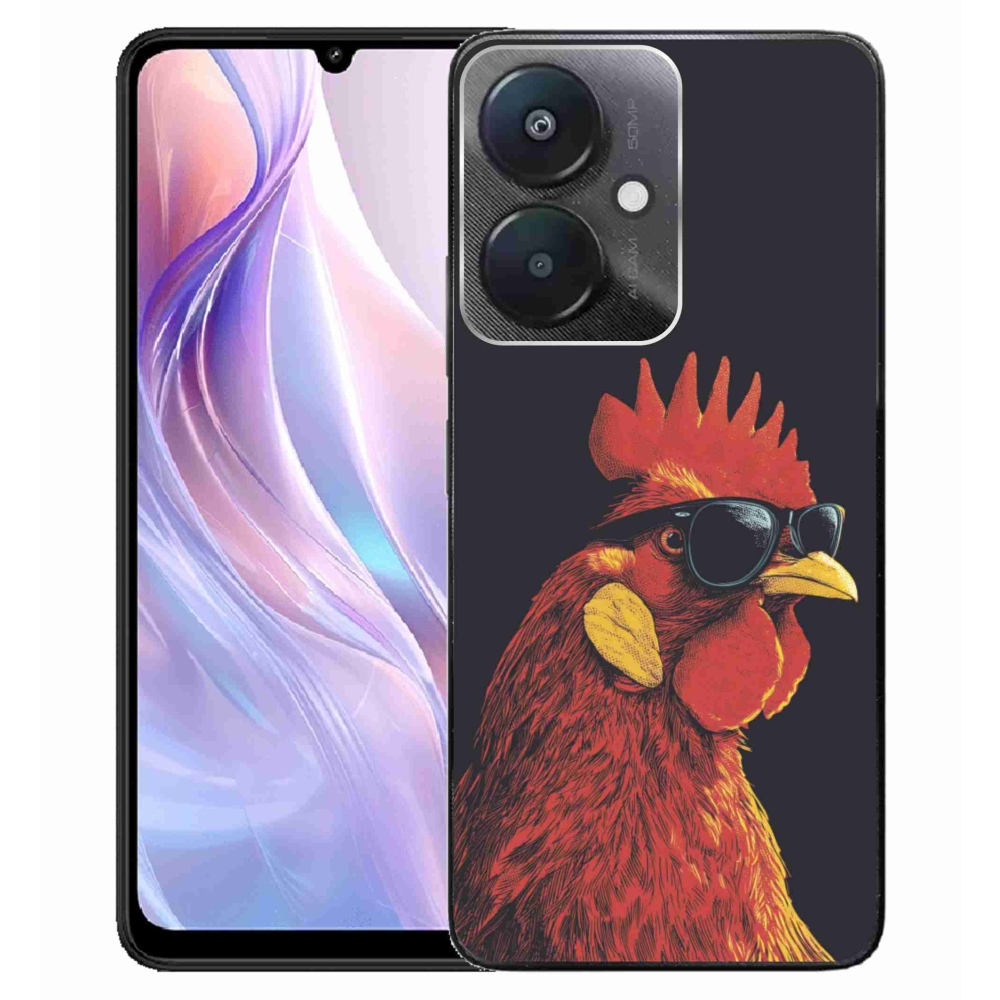 Gelový kryt mmCase na Xiaomi Redmi 13C 5G - stylový kohout