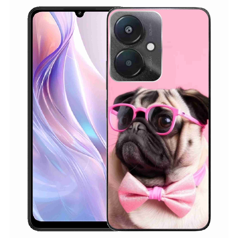 Gelový kryt mmCase na Xiaomi Redmi 13C 5G - stylový mops