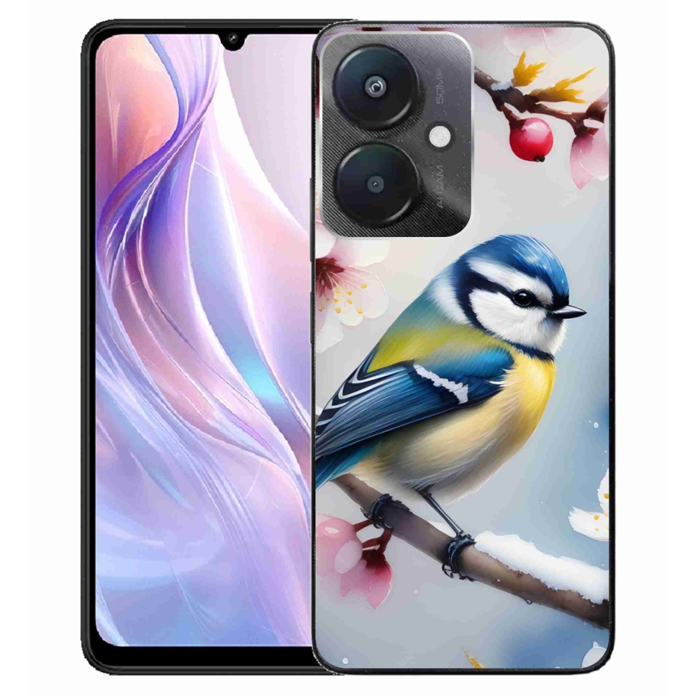 Gelový kryt mmCase na Xiaomi Redmi 13C 5G - sýkorka