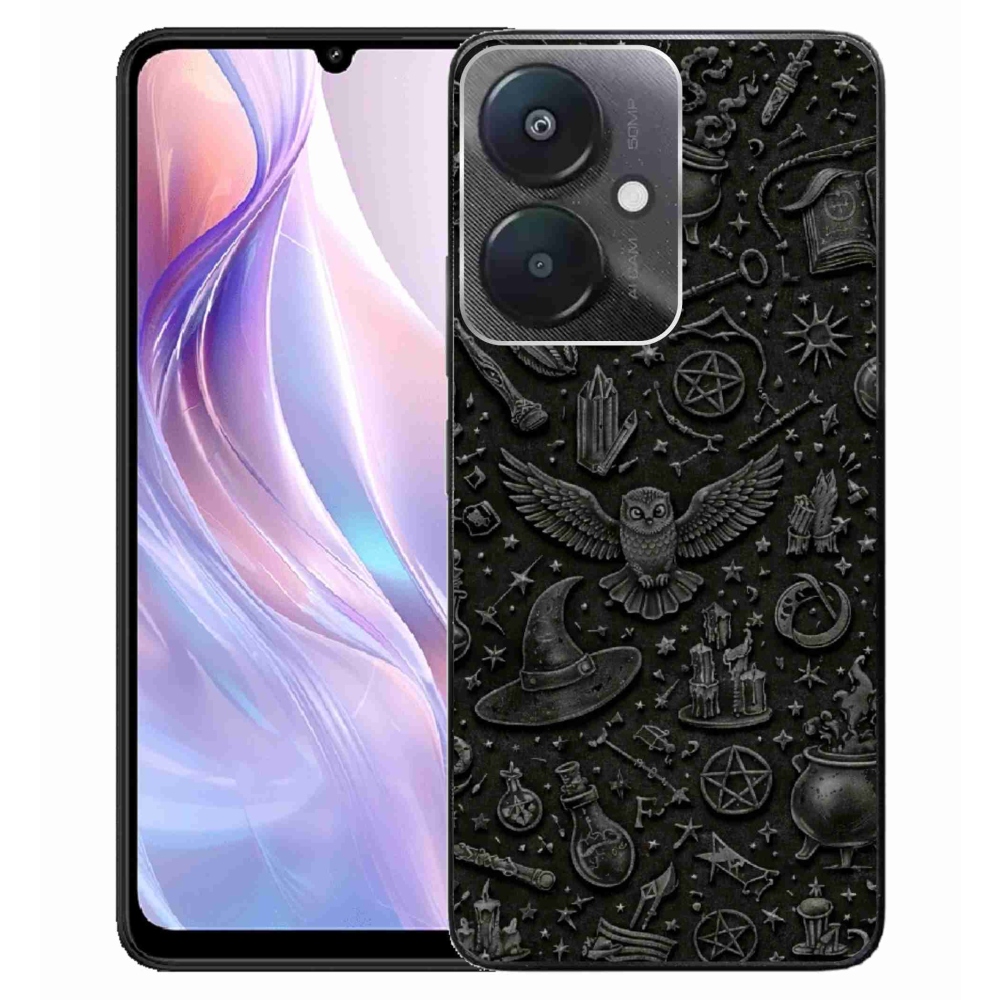 Gelový kryt mmCase na Xiaomi Redmi 13C 5G - tmavý magický svět