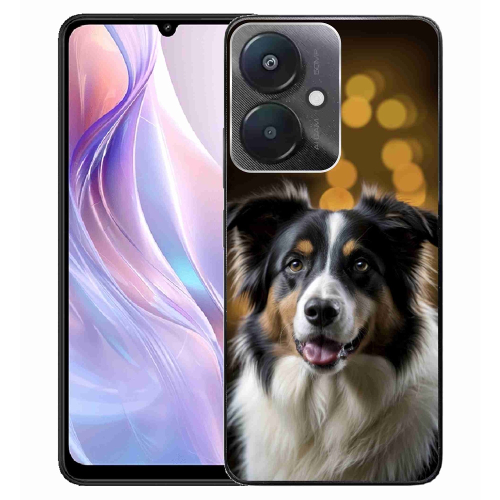 Gelový kryt mmCase na Xiaomi Redmi 13C 5G - usměvavý australský ovčák