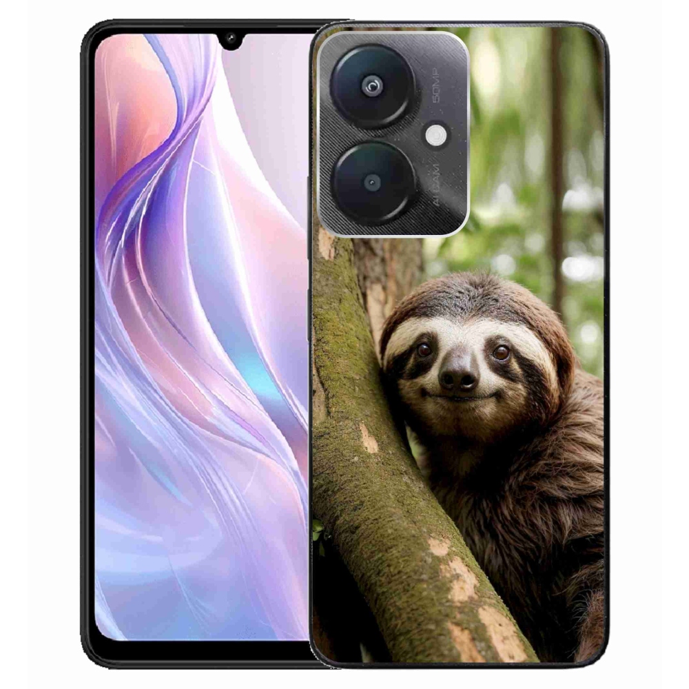 Gelový kryt mmCase na Xiaomi Redmi 13C 5G - usměvavý lenochod