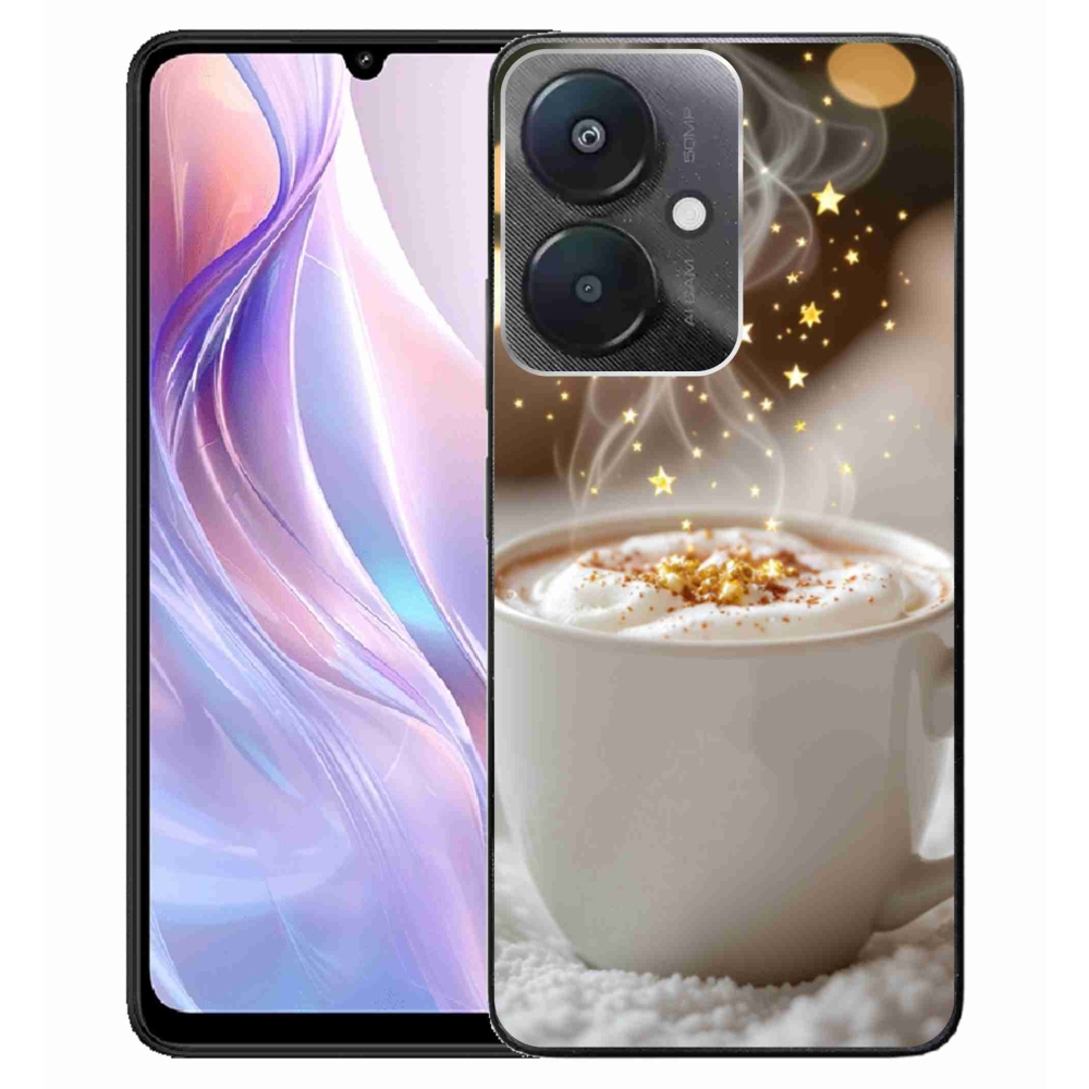 Gelový kryt mmCase na Xiaomi Redmi 13C 5G - vánoční horký nápoj