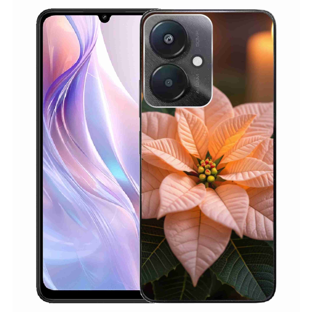 Gelový kryt mmCase na Xiaomi Redmi 13C 5G - vánoční hvězda