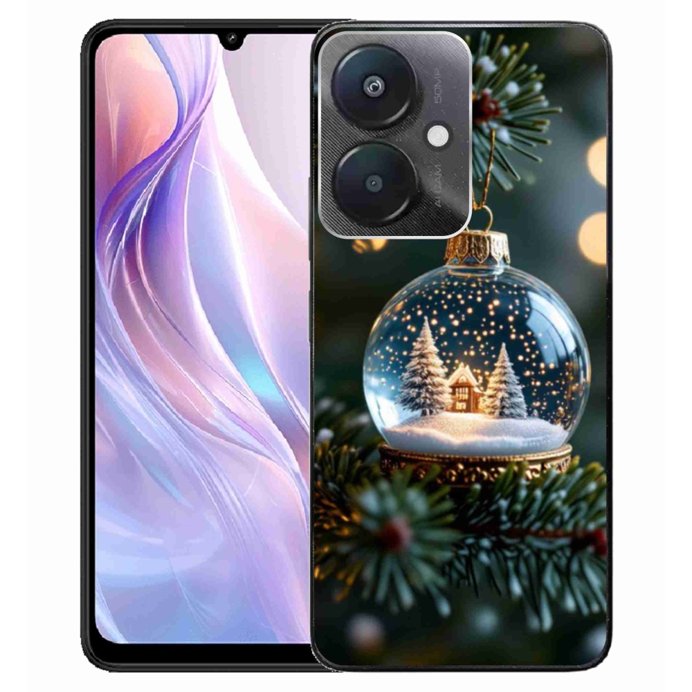 Gelový kryt mmCase na Xiaomi Redmi 13C 5G - vánoční koule 2