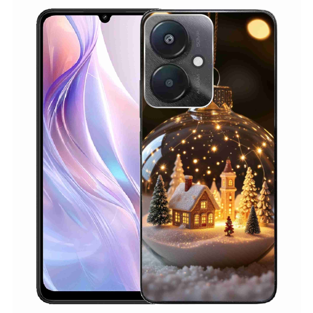 Gelový kryt mmCase na Xiaomi Redmi 13C 5G - vánoční koule 3