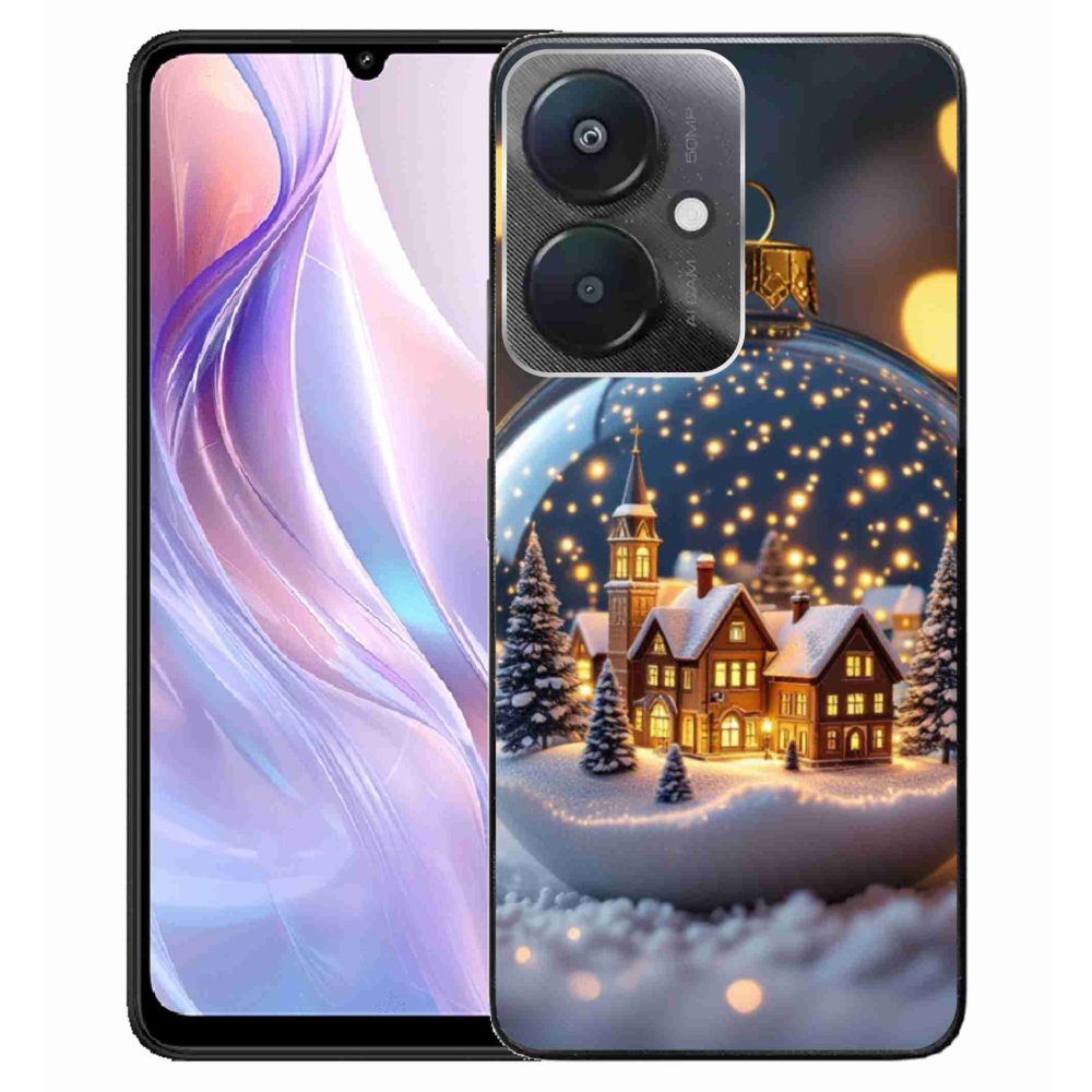 Gelový kryt mmCase na Xiaomi Redmi 13C 5G - vánoční koule 4