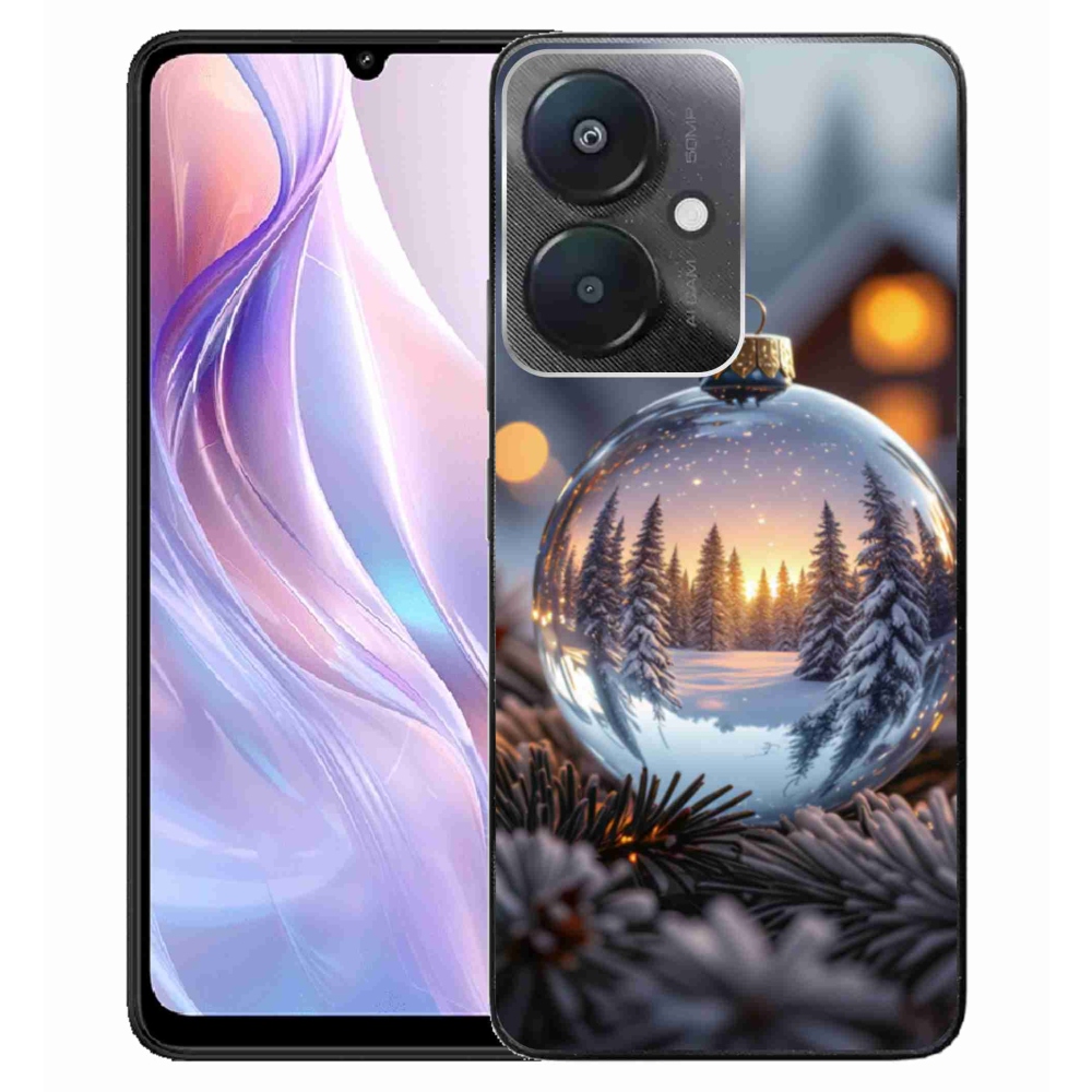 Gelový kryt mmCase na Xiaomi Redmi 13C 5G - vánoční ozdoba