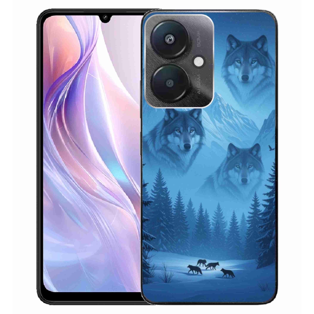 Gelový kryt mmCase na Xiaomi Redmi 13C 5G - vlčí smečka