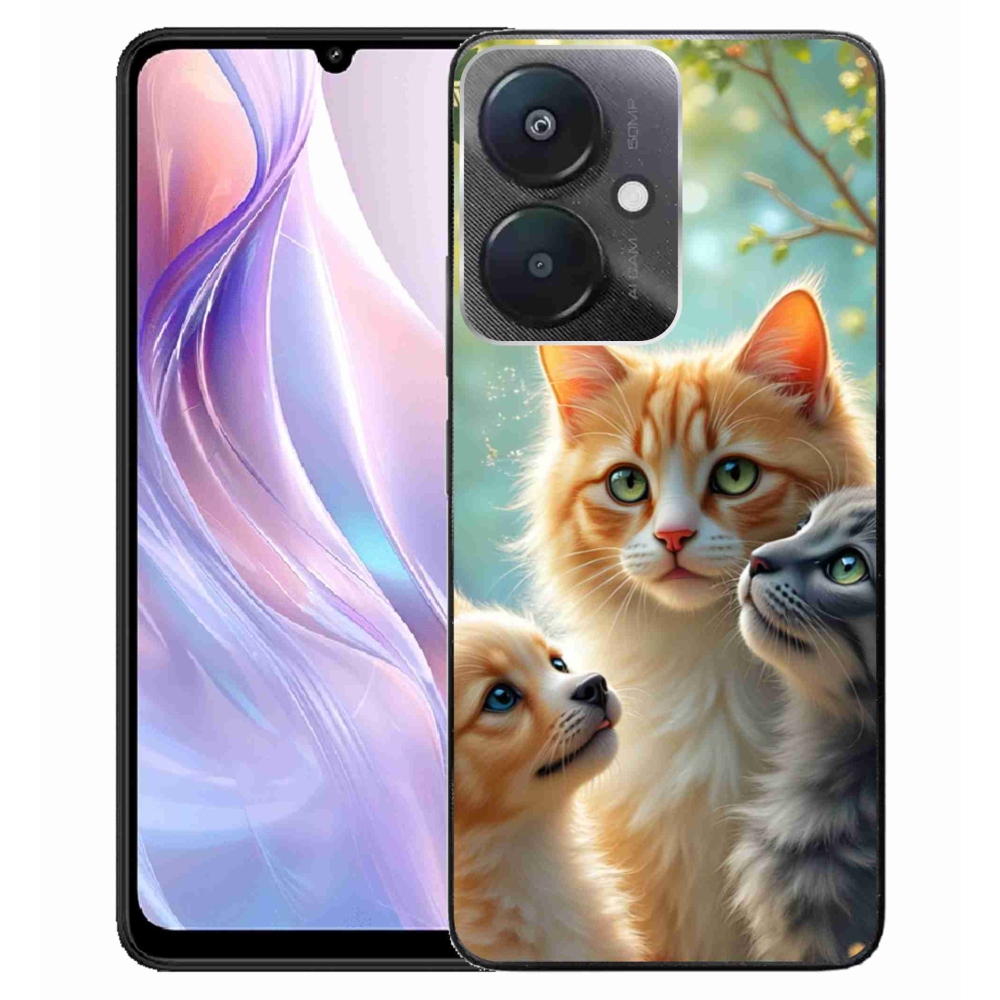 Gelový kryt mmCase na Xiaomi Redmi 13C 5G - zvířecí přátelství 2