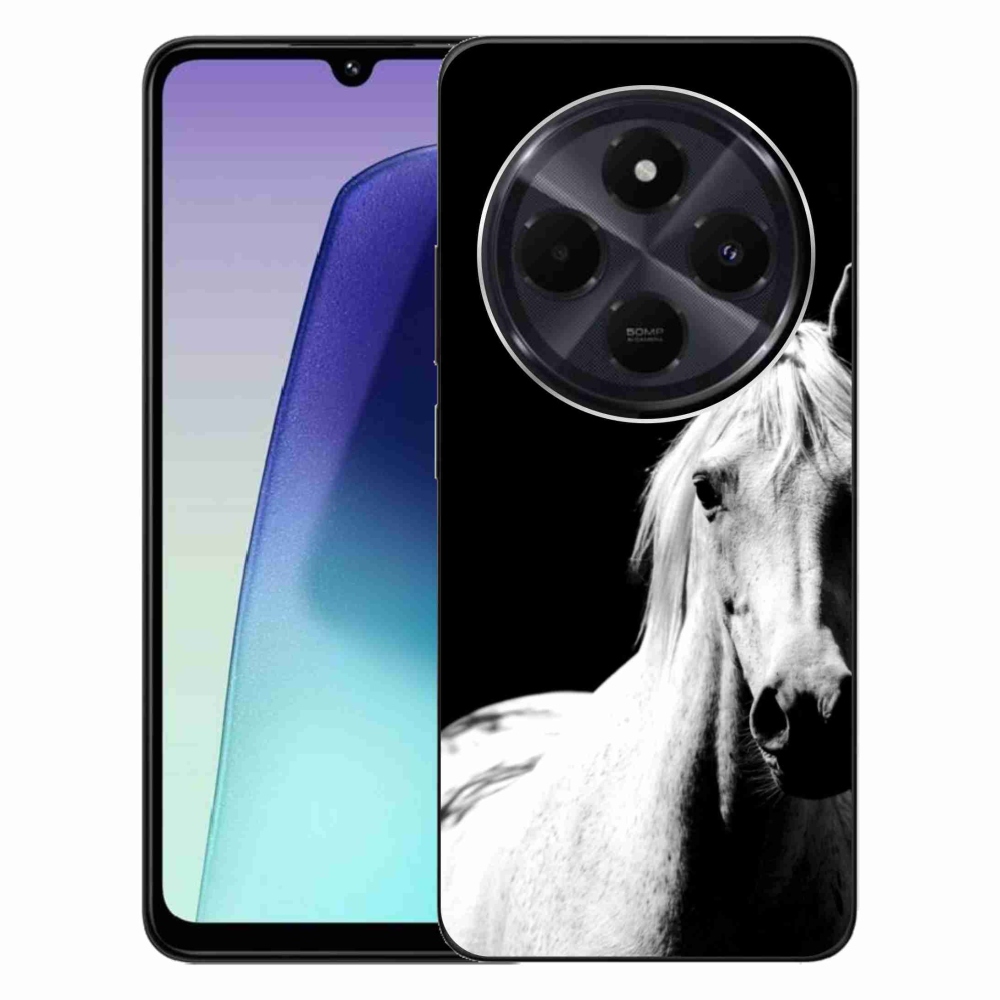 Gelový kryt mmCase na Xiaomi Redmi 14C/Poco C75 - bílý kůň 5