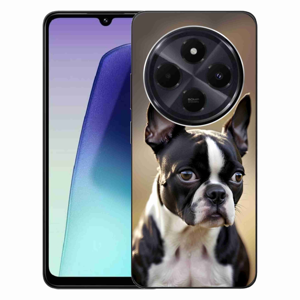 Gelový kryt mmCase na Xiaomi Redmi 14C/Poco C75 - bostonský teriér