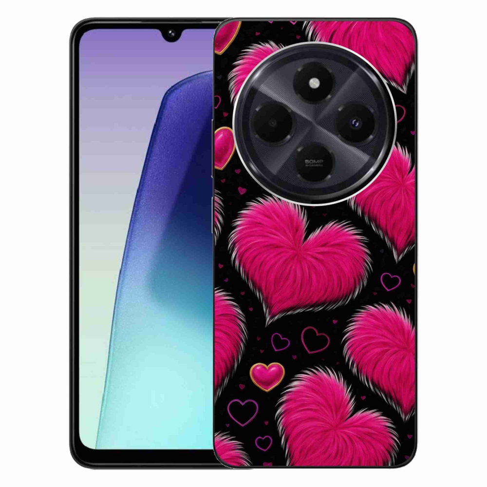 Gelový kryt mmCase na Xiaomi Redmi 14C/Poco C75 - hebká srdce