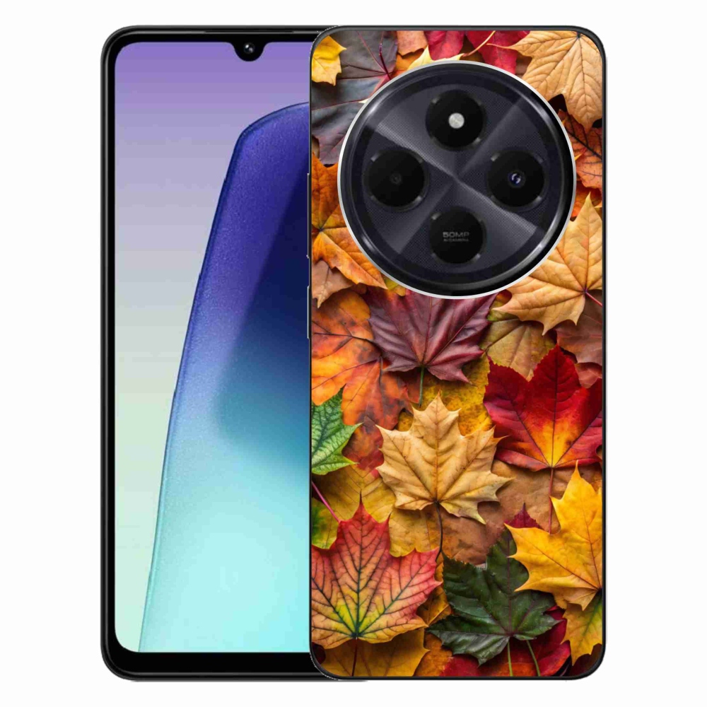 Gelový kryt mmCase na Xiaomi Redmi 14C/Poco C75 - javorové listy 2