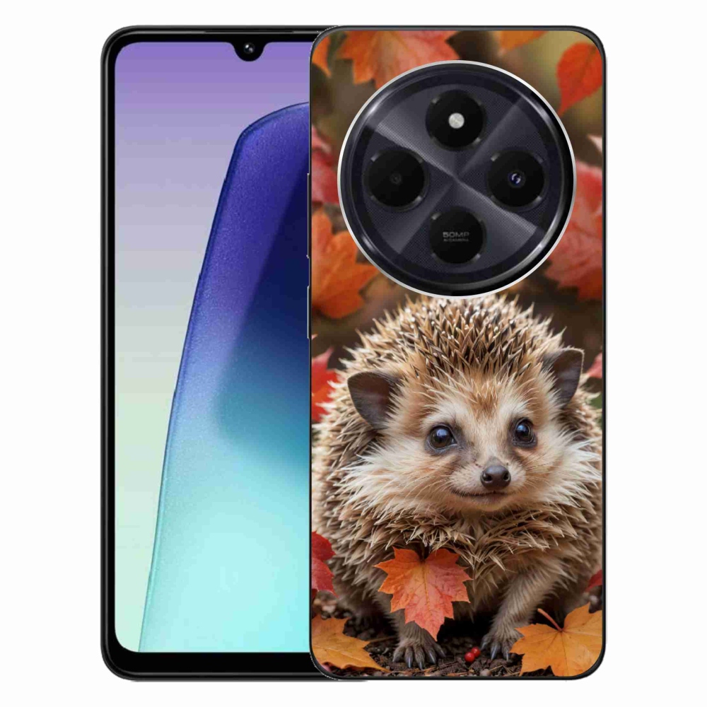 Gelový kryt mmCase na Xiaomi Redmi 14C/Poco C75 - ježek v listí