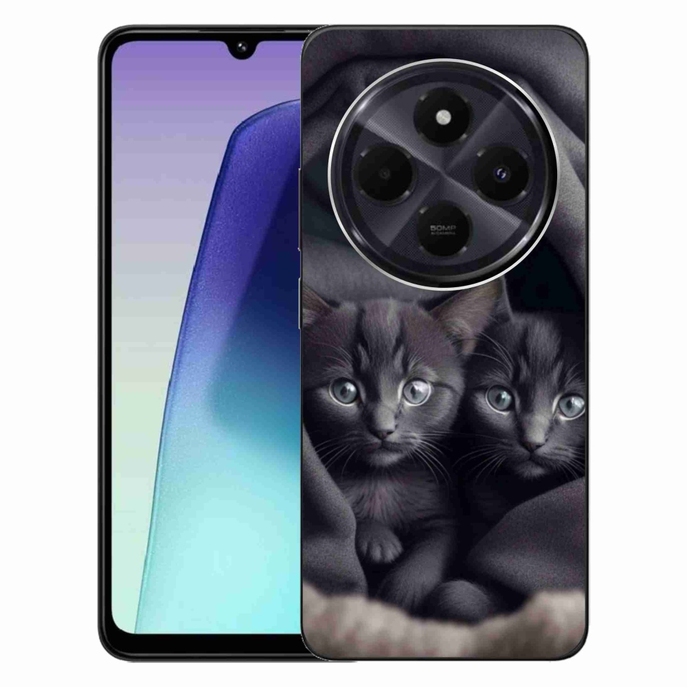 Gelový kryt mmCase na Xiaomi Redmi 14C/Poco C75 - kočičí duo