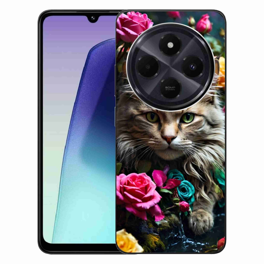 Gelový kryt mmCase na Xiaomi Redmi 14C/Poco C75 - kočíčí pohled 2