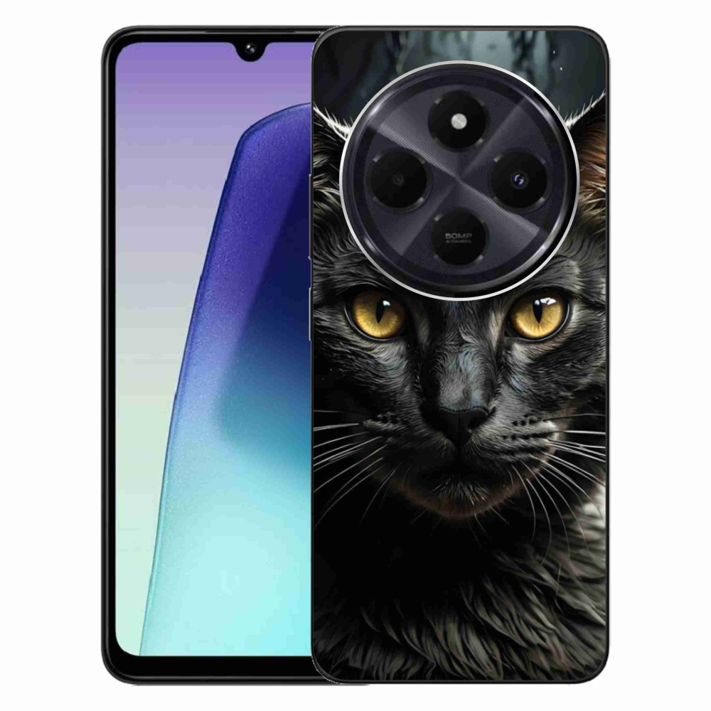 Gelový kryt mmCase na Xiaomi Redmi 14C/Poco C75 - kočičí pohled 3