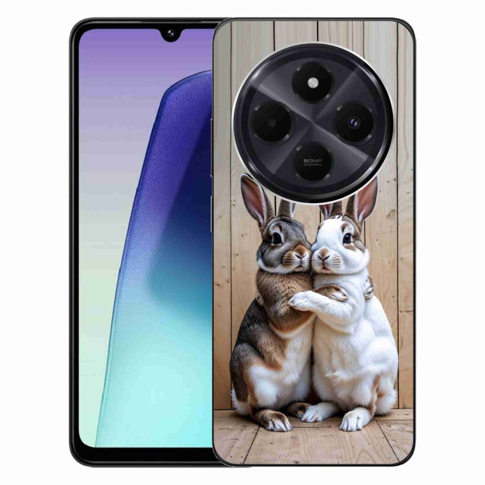 Gelový kryt mmCase na Xiaomi Redmi 14C/Poco C75 - králičí pár