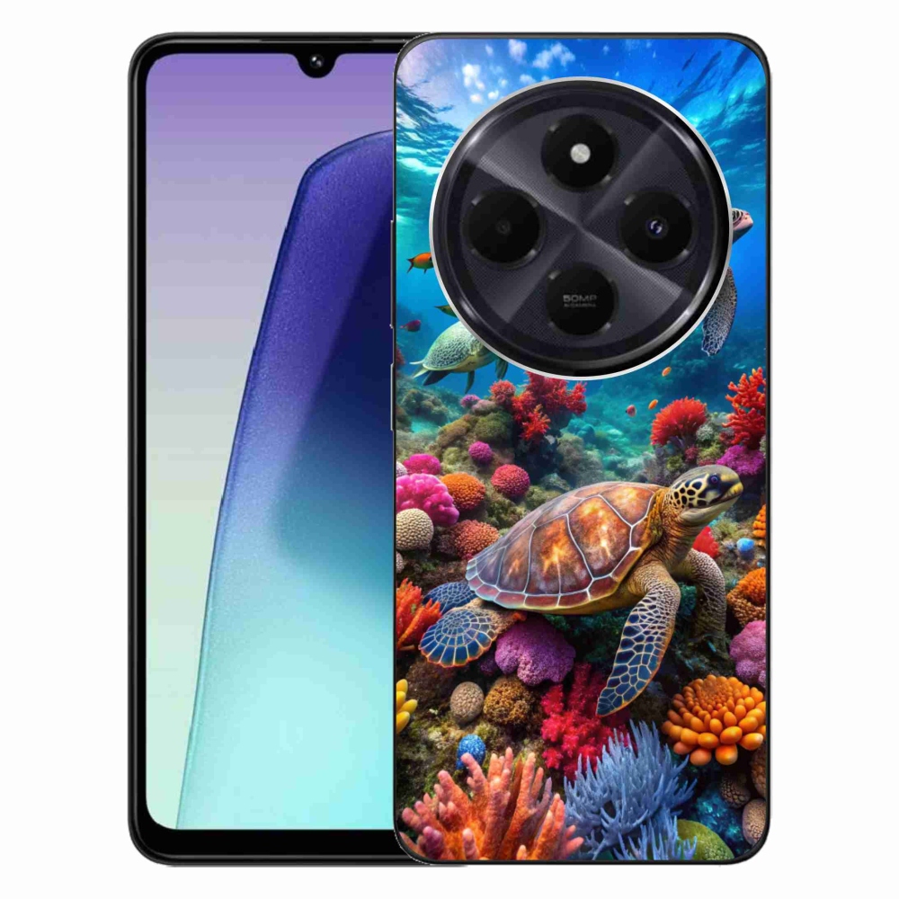 Gelový kryt mmCase na Xiaomi Redmi 14C/Poco C75 - mořský svět 2