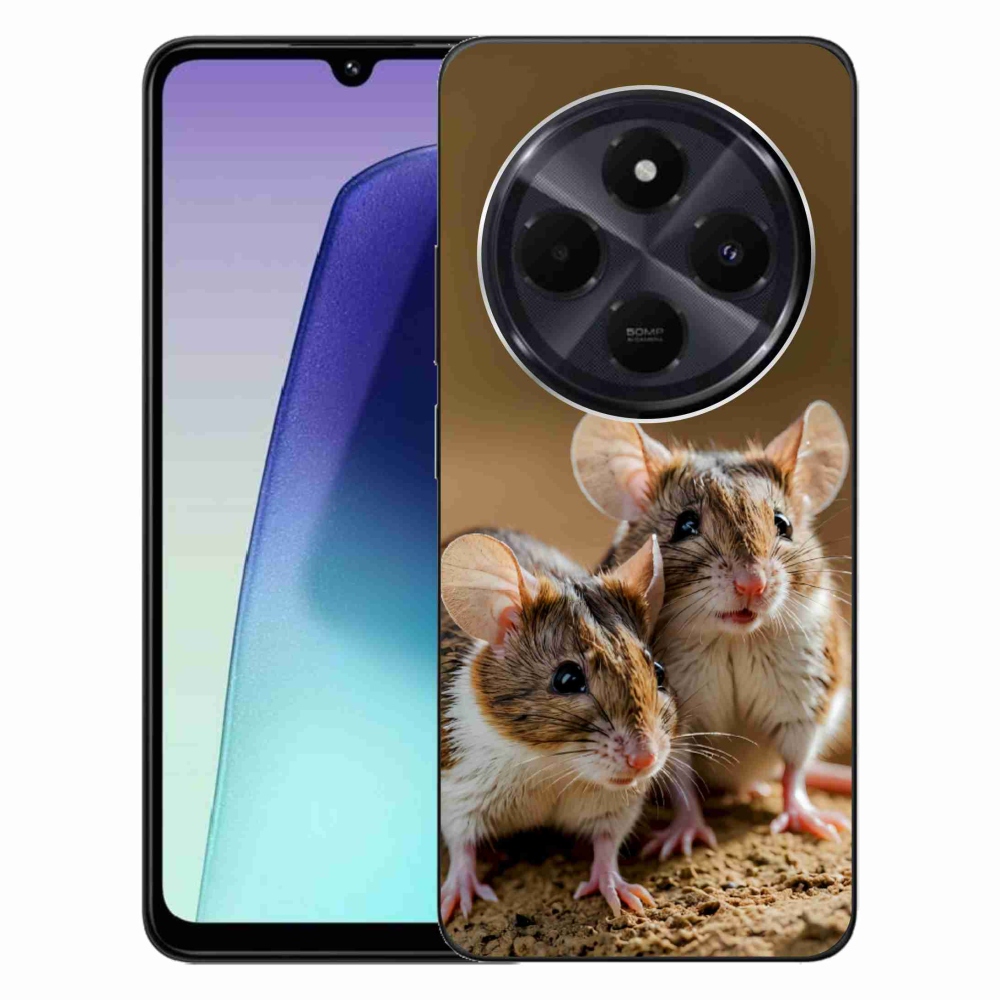 Gelový kryt mmCase na Xiaomi Redmi 14C/Poco C75 - myší duo