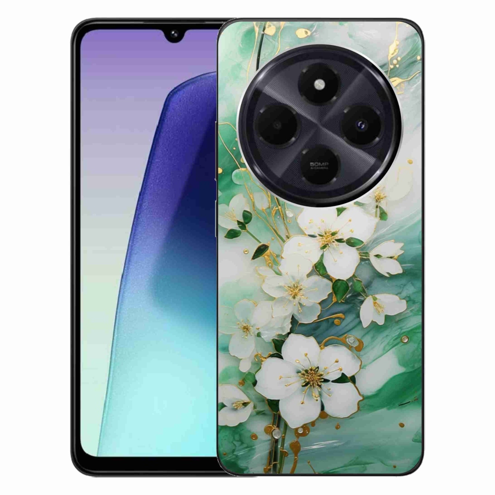 Gelový kryt mmCase na Xiaomi Redmi 14C/Poco C75 - něžné květy