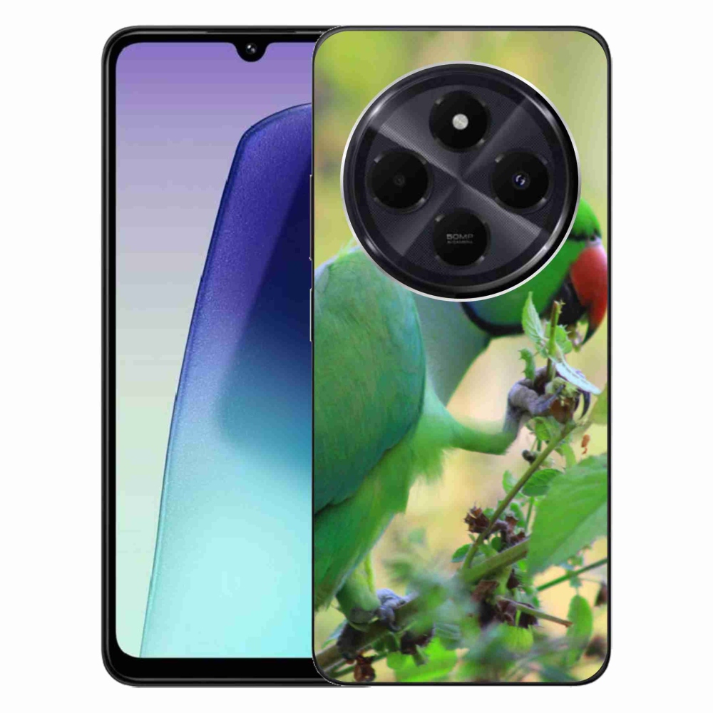 Gelový kryt mmCase na Xiaomi Redmi 14C/Poco C75 - papoušek alexandr