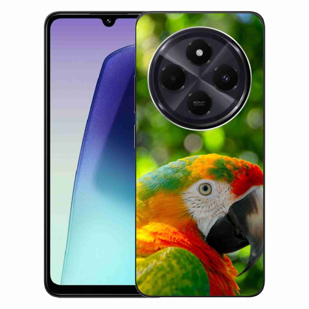 Gelový kryt mmCase na Xiaomi Redmi 14C/Poco C75 - papoušek ara 3