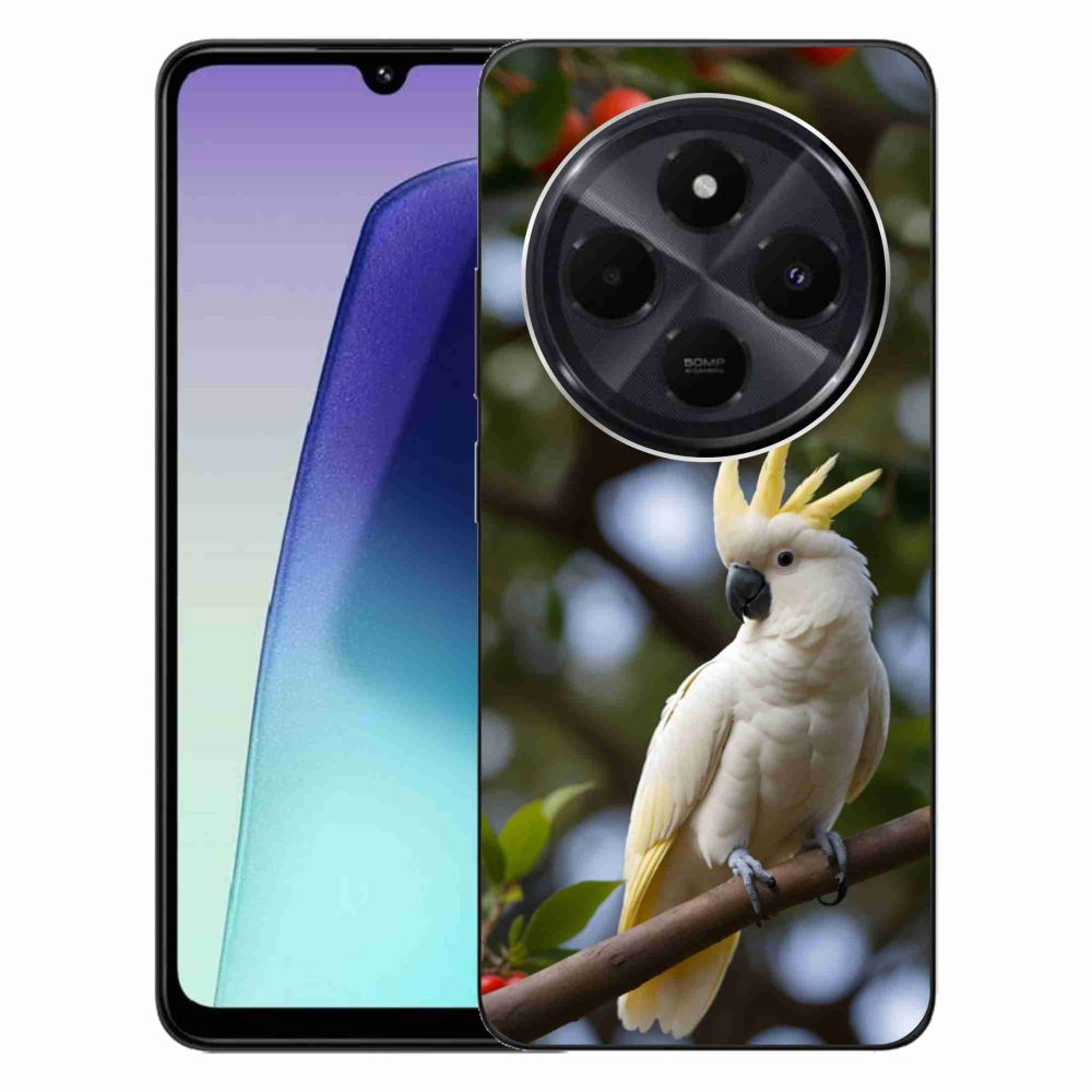 Gelový kryt mmCase na Xiaomi Redmi 14C/Poco C75 - papoušek kakadu 3