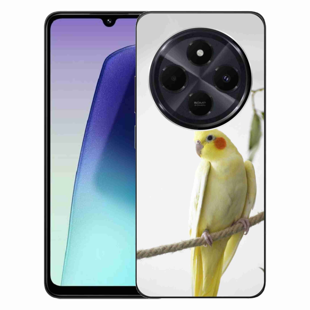 Gelový kryt mmCase na Xiaomi Redmi 14C/Poco C75 - papoušek korela chocholatá