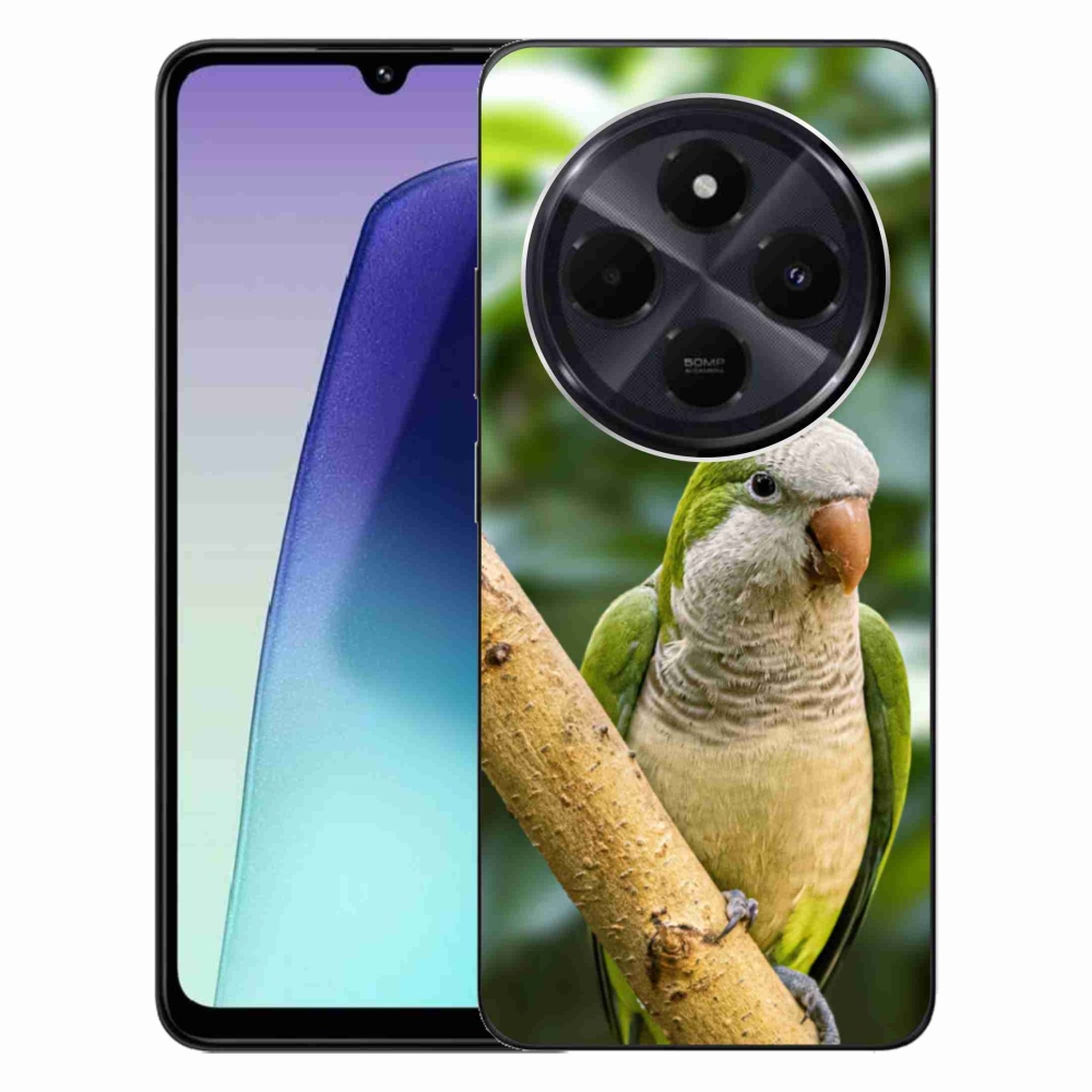 Gelový kryt mmCase na Xiaomi Redmi 14C/Poco C75 - papoušek mníšek