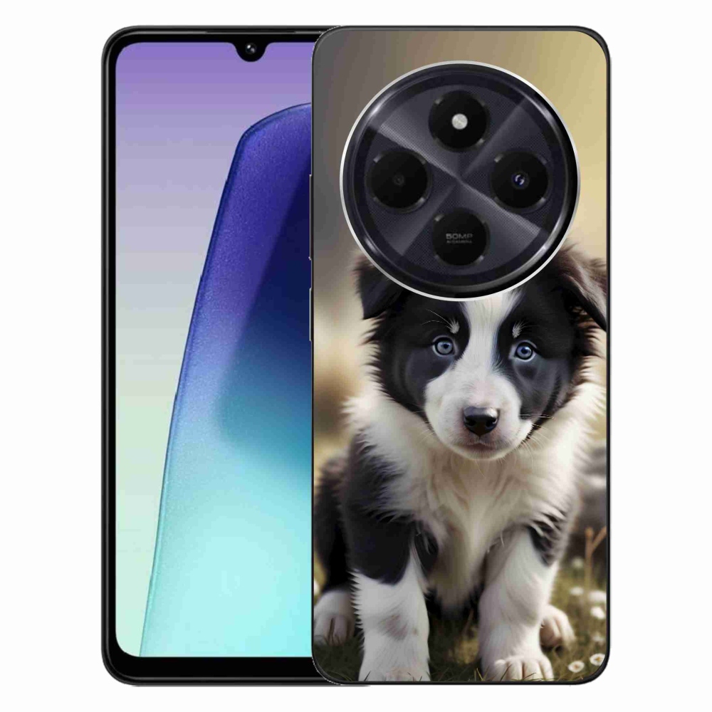 Gelový kryt mmCase na Xiaomi Redmi 14C/Poco C75 - roztomilá border kolie