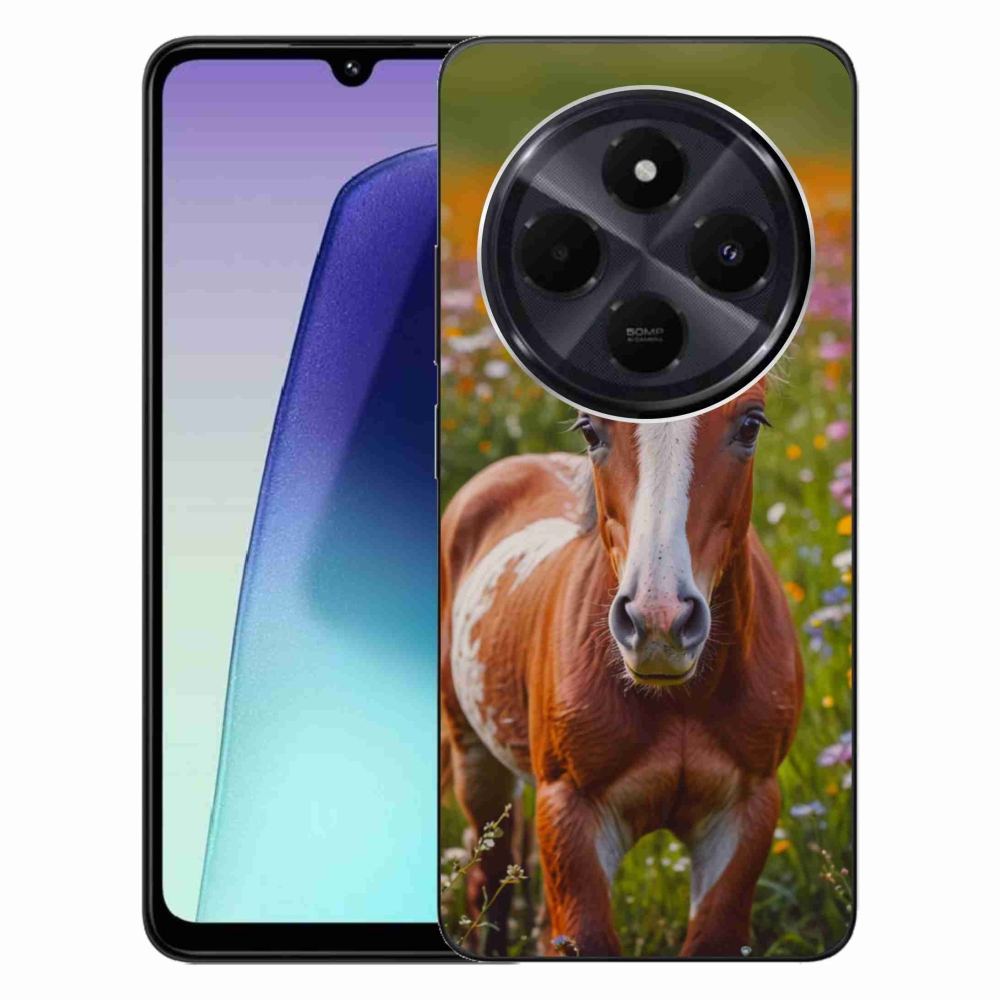 Gelový kryt mmCase na Xiaomi Redmi 14C/Poco C75 - roztomilé hříbě