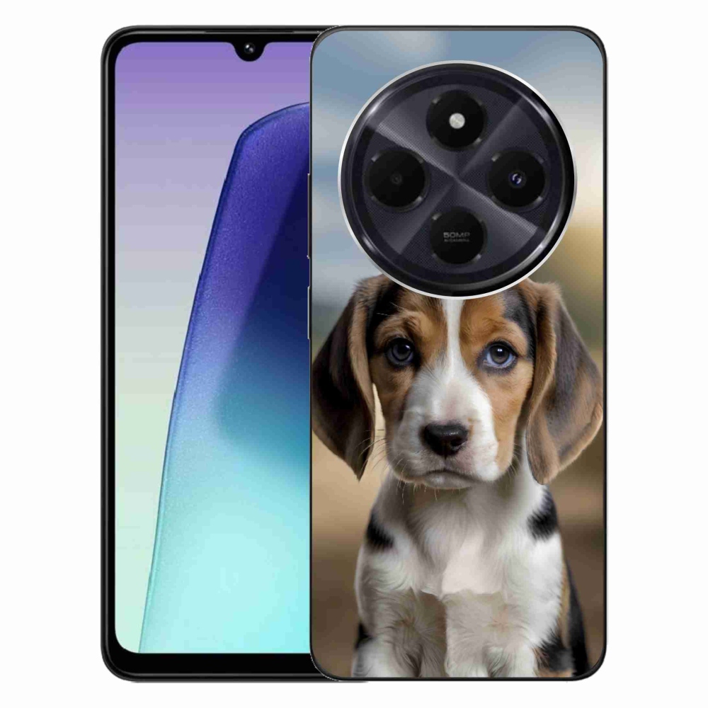Gelový kryt mmCase na Xiaomi Redmi 14C/Poco C75 - roztomilý bígl