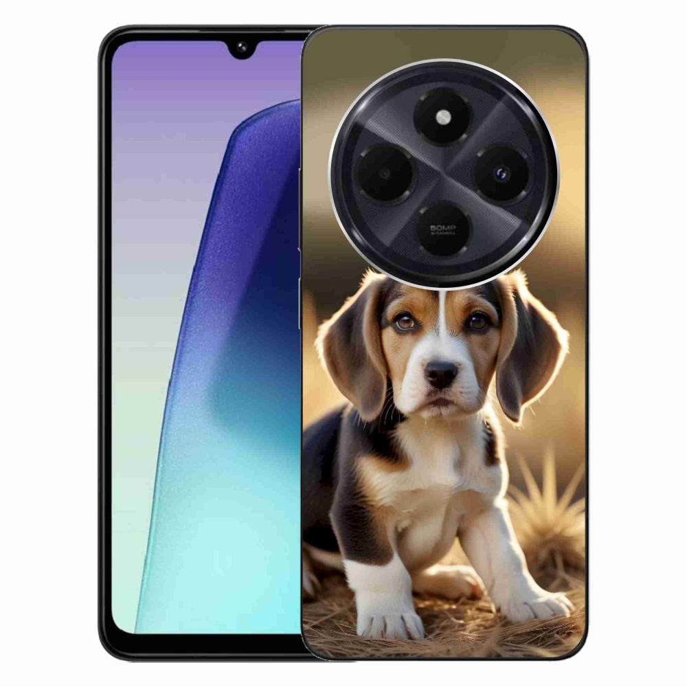 Gelový kryt mmCase na Xiaomi Redmi 14C/Poco C75 - roztomilý bígl