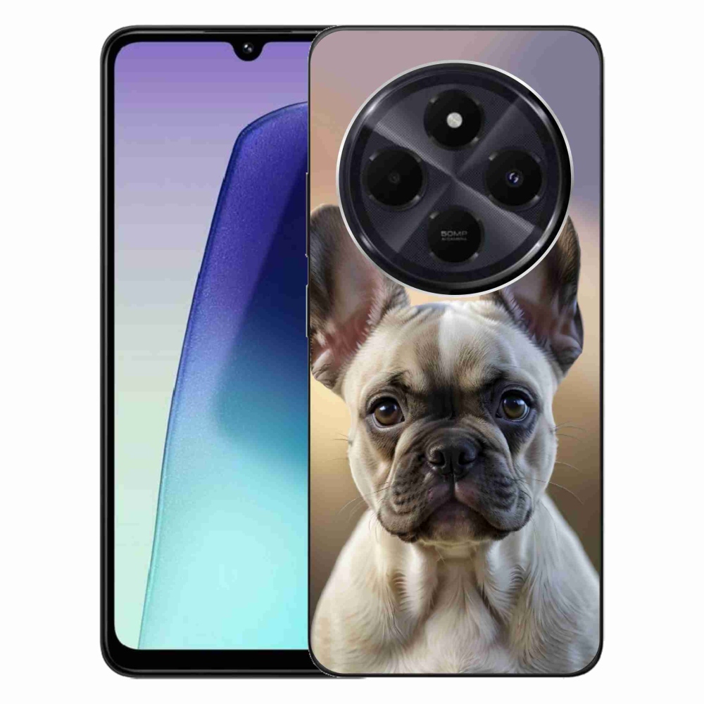 Gelový kryt mmCase na Xiaomi Redmi 14C/Poco C75 - roztomilý francouzský buldoček