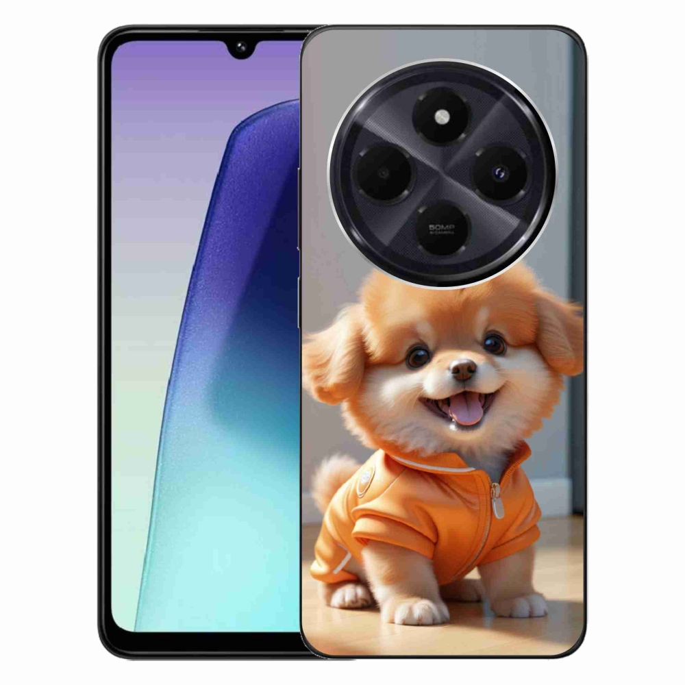 Gelový kryt mmCase na Xiaomi Redmi 14C/Poco C75 - roztomilý pomeranian v mikině