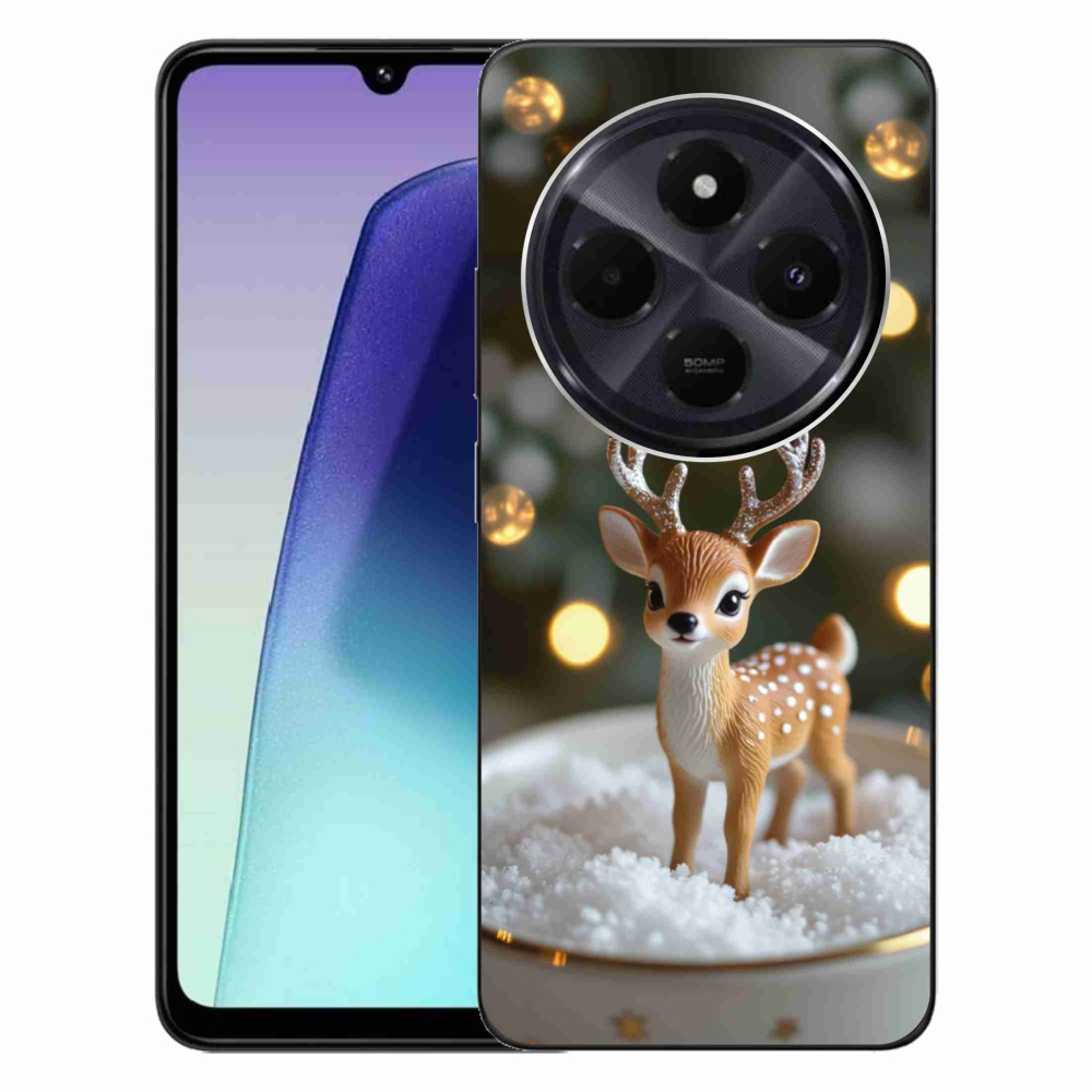 Gelový kryt mmCase na Xiaomi Redmi 14C/Poco C75 - roztomilý vánoční jelen