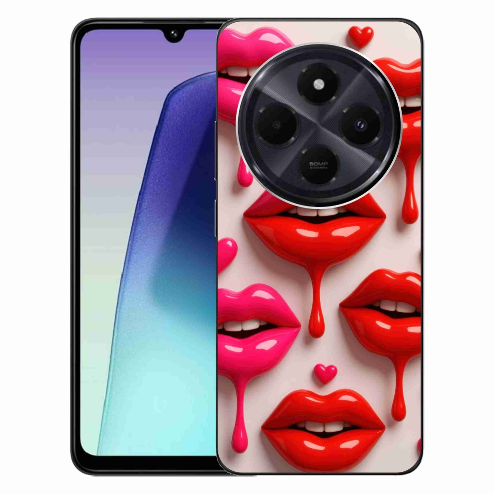 Gelový kryt mmCase na Xiaomi Redmi 14C/Poco C75 - rty 2