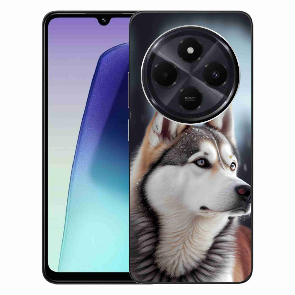 Gelový kryt mmCase na Xiaomi Redmi 14C/Poco C75 - sibiřský husky