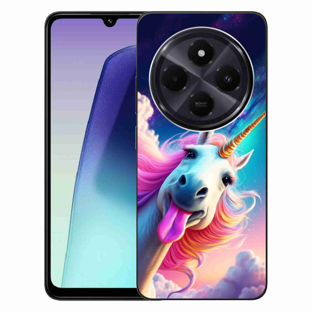 Gelový kryt mmCase na Xiaomi Redmi 14C/Poco C75 - šílený jednorožec