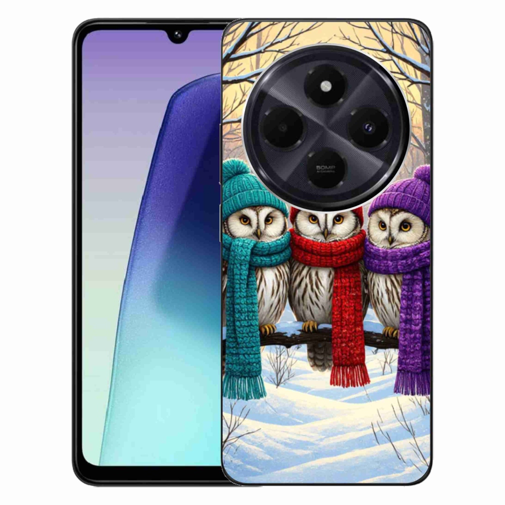 Gelový kryt mmCase na Xiaomi Redmi 14C/Poco C75 - soví přátelé