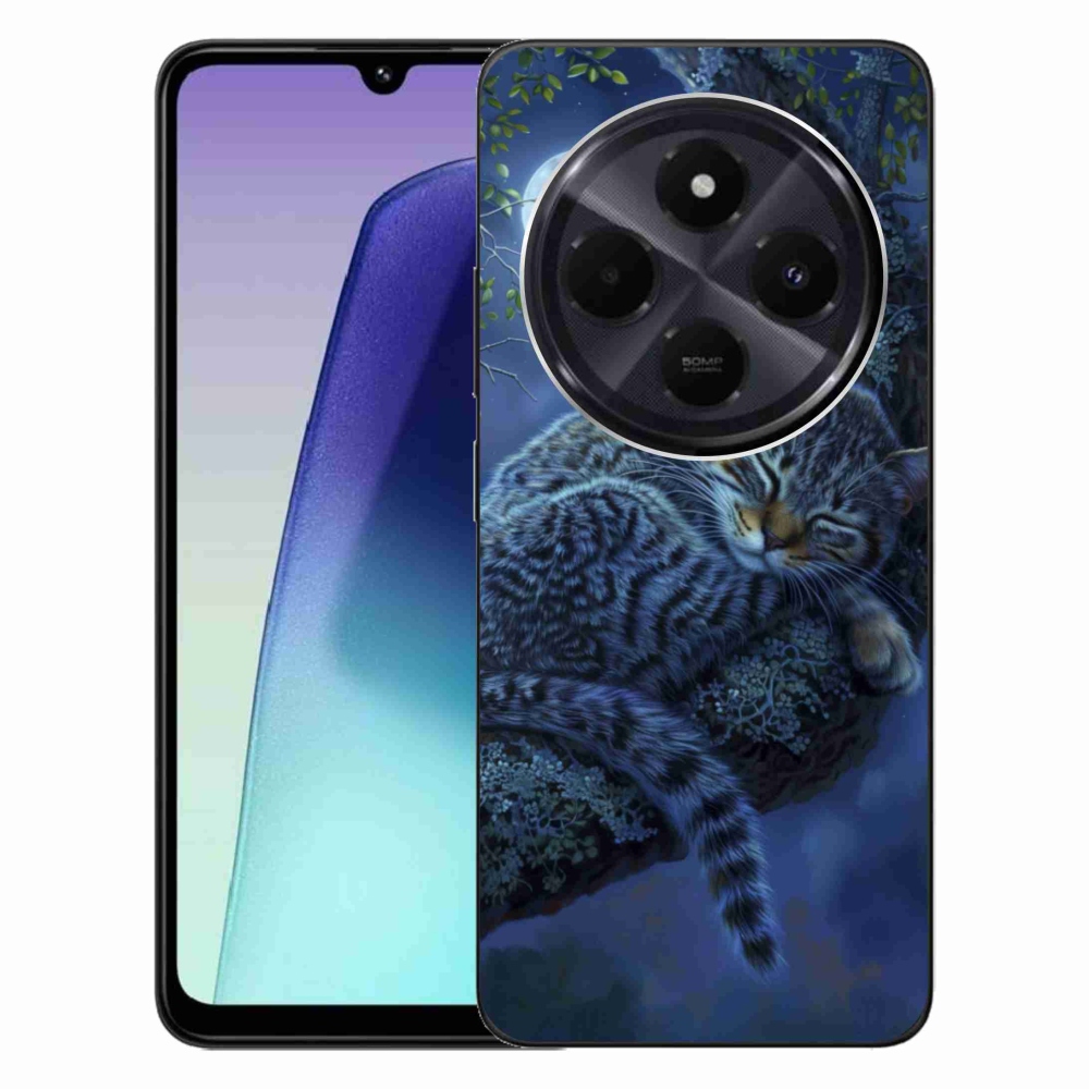 Gelový kryt mmCase na Xiaomi Redmi 14C/Poco C75 - spící kočka