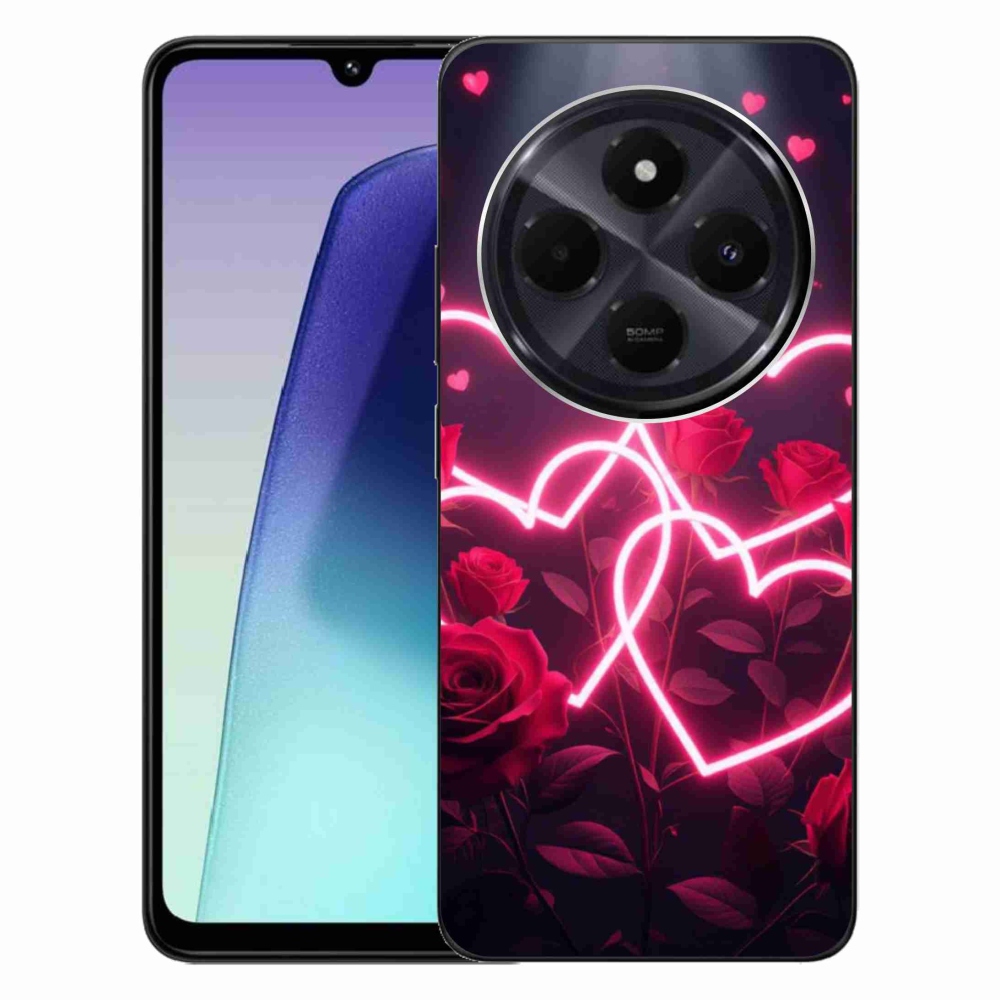 Gelový kryt mmCase na Xiaomi Redmi 14C/Poco C75 - srdce lásky