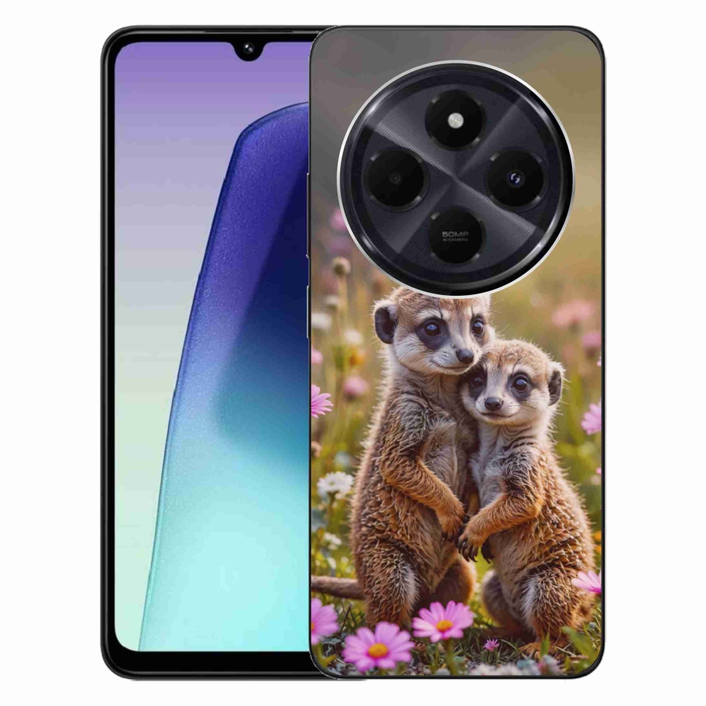 Gelový kryt mmCase na Xiaomi Redmi 14C/Poco C75 - surikatí duo